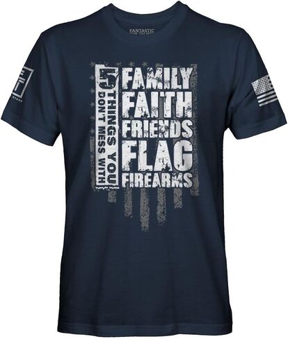 5 Things You Don't Mess with Men's Patriotic T-Shirt in Saudi Arabia