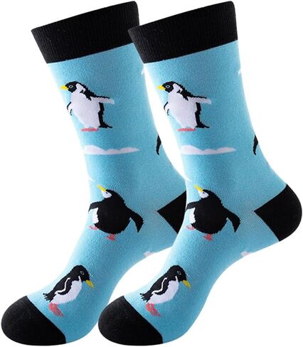 Drasex Men's Dress Dress Socks Novelty Fancy Fancy Fundy Pattern Cofted Cotton Casual Crazy Crew Socks in Kuwait