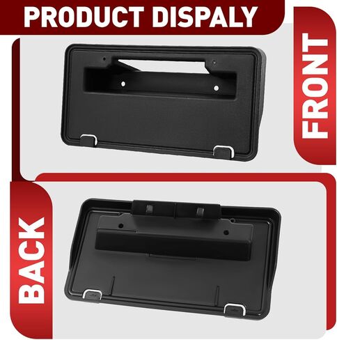 Front License Plate Bracket Holder Compatible with 2017-2019 Ford F250 F350 Super Duty Replacement for HC3Z-17A385-AA FO1068183 Bumper License Plate Tag Mounting Frames in Saudi Arabia