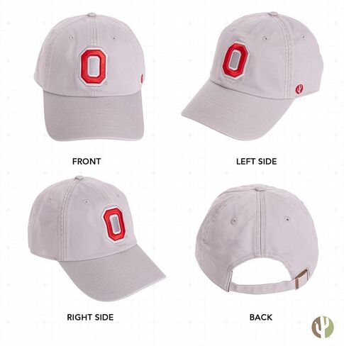 صبار الصحراء، قبعة بيسبول جامعة ولاية أوهايو، OSU Buckeyes، قبعات مطرزة، قبعة قابلة للتعديل، حزام قماش للبالغين (نمط D1) أسود in Saudi Arabia