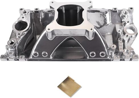 52033 2814 Intake Manifold Aluminum Single Plane High-Rise Compatible with Chevy Small Block GEN1 Vortec SBC 305 350 1996-2002 3,500-8,500 RPM Silver in Kuwait