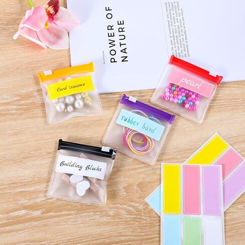 12 Pieces Zippered Pill Pouch Reusable Pill Pouch Bags Storage Pouches with Slide Lock Pill Bags Small Portable Pill Baggies with Label Paper Travel Plastic Pill Bags for Pills Small Items in Saudi Arabia