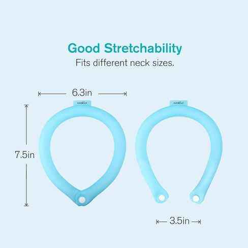 Neck CoolingTube with Insulated Bag, Ice Neck Coolers Wearable Body Cooling Products for Outdoor Indoor, Cooler Wraps Anti-Slip with Buttons for Summer Hot Weather in Saudi Arabia