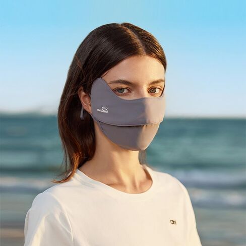 Men and Women UPF50+ Sun Protection Face Cover Cooling Breathable UV Mask with Nose Vent for Outdoor in Saudi Arabia