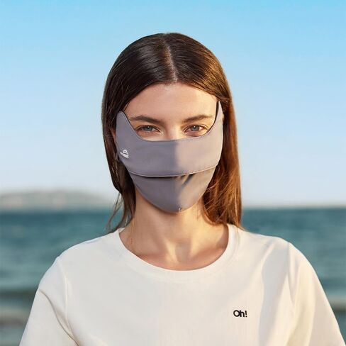 Men and Women UPF50+ Sun Protection Face Cover Cooling Breathable UV Mask with Nose Vent for Outdoor in Saudi Arabia