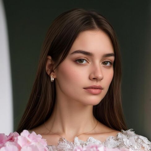 Freshwater Baroque Pearl 14K Gold Earrings for Women,Temperament Elegant Gold Hypoallergenic Dangle Earrings for Women,Used to Wedding, Celebrations, Festivals in Saudi Arabia