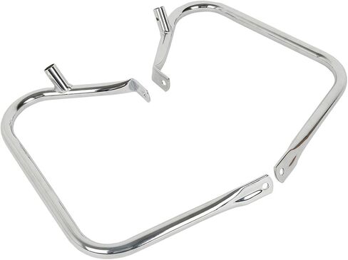 XMT-MOTO Hard Saddlebag Guard Bracket Fit for Harley Touring Electra Glide Road Glide Road King Street Glide 1997-2013,Chrome in Saudi Arabia