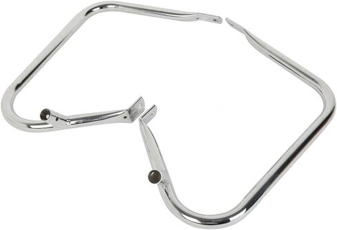 XMT-MOTO Hard Saddlebag Guard Bracket Fit for Harley Touring Electra Glide Road Glide Road King Street Glide 1997-2013,Chrome in Saudi Arabia