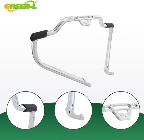 Green-L Mustache Highway Crash Bar Fit for Harley Softail 2018-2025 Fat Street Bob Low Rider Slim 1 1/4" Matte Black Engine Guard Protector in Saudi Arabia