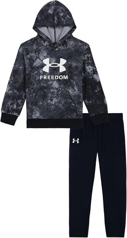 Under Armour UA RIVAL PRINT FILL HOODIE, Morph Green, 2T in Kuwait