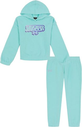Under Armour UA RIVAL PRINT FILL HOODIE, Morph Green, 2T in Kuwait