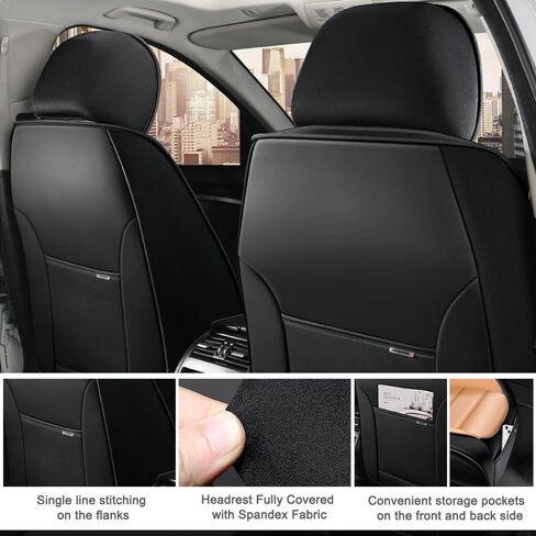 for Hyundai Palisade 2020-2024 2025 Seat Covers,Car Seat Cover Protector,Waterproof Front & Rear Car Seat Covers(Standard-Gray&White) in Saudi Arabia