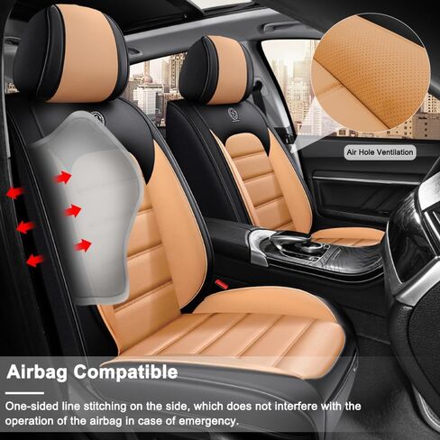 for Hyundai Palisade 2020-2024 2025 Seat Covers,Car Seat Cover Protector,Waterproof Front & Rear Car Seat Covers(Standard-Gray&White) in Saudi Arabia
