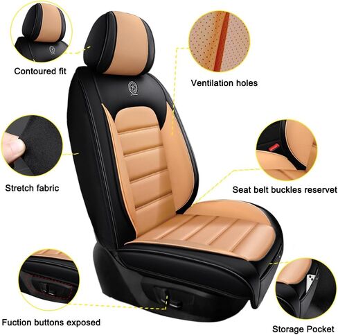 for Hyundai Palisade 2020-2024 2025 Seat Covers,Car Seat Cover Protector,Waterproof Front & Rear Car Seat Covers(Standard-Gray&White) in Saudi Arabia