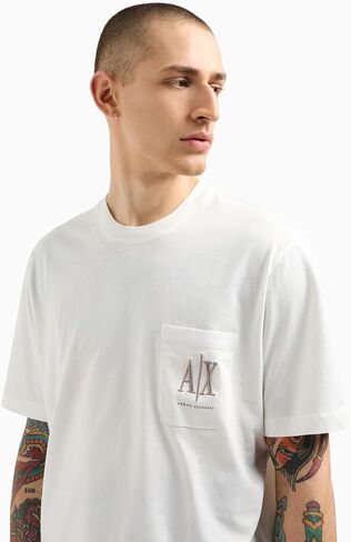 Armani Exchange Men Icon Pocket Logo Tee Tee in Saudi Arabia