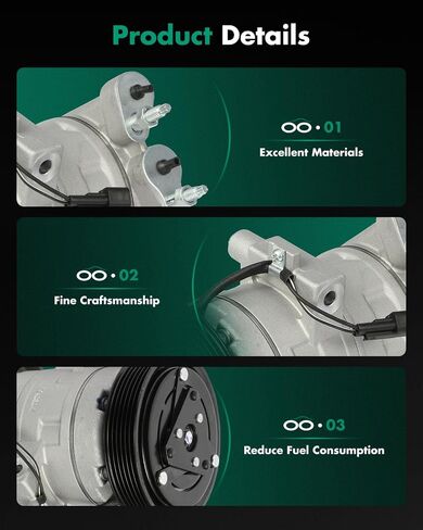 SCITOO A/C Compressor Kit for Ford Escape 3.0L for MAZDA Tribute 3.0L for Mercury Mariner 3.0L 2008-2012 in Saudi Arabia