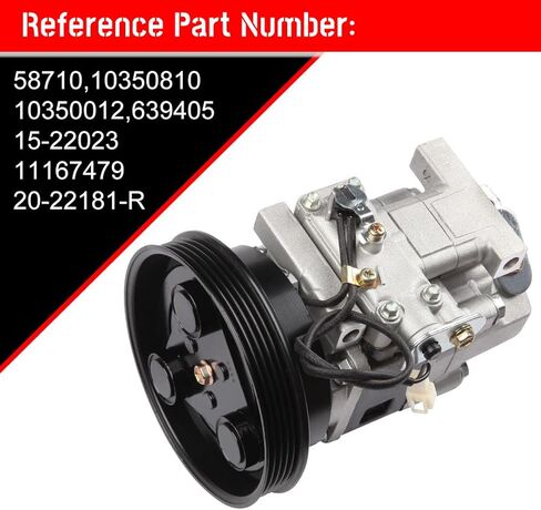 CCIYU A/C Compressor with Clutch A/C Air Compressor for Car 2001-2003 for Mazda Protege 2.0L Air Conditioning Compressor for 58710 in Saudi Arabia