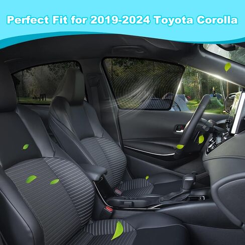 XCBYT Car Window Shades for 2019-2024 Outback - 4 PCS Side Window Sun Shades for Baby, Privacy Car Window Covers with Breathable Mesh - UV Protection, Heat Insulation for Camping Napping Breastfeeding in Kuwait