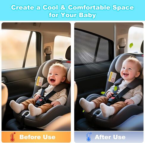 XCBYT Car Window Shades for 2019-2024 Outback - 4 PCS Side Window Sun Shades for Baby, Privacy Car Window Covers with Breathable Mesh - UV Protection, Heat Insulation for Camping Napping Breastfeeding in Kuwait