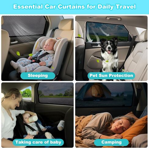 XCBYT Car Window Shades for 2019-2024 Outback - 4 PCS Side Window Sun Shades for Baby, Privacy Car Window Covers with Breathable Mesh - UV Protection, Heat Insulation for Camping Napping Breastfeeding in Kuwait