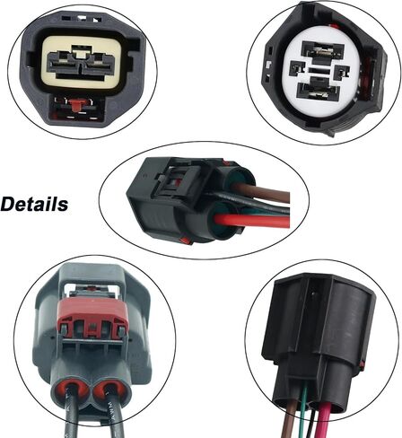 Cooling Fan Radiator Control Relay Module Connector Pigtail Wiring Harness Plug Fit Ford F-150 Focus Fusion Mustang Escape Taurus Lincoln MKZ MKX Mercury Milan Replace# 9U2Z14S411LB WPT-1361 in Saudi Arabia