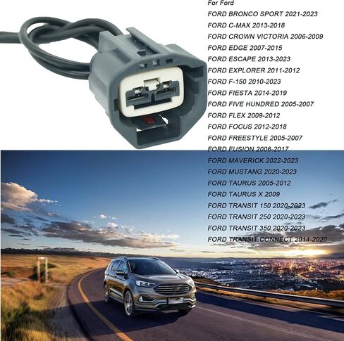 Cooling Fan Radiator Control Relay Module Connector Pigtail Wiring Harness Plug Fit Ford F-150 Focus Fusion Mustang Escape Taurus Lincoln MKZ MKX Mercury Milan Replace# 9U2Z14S411LB WPT-1361 in Saudi Arabia
