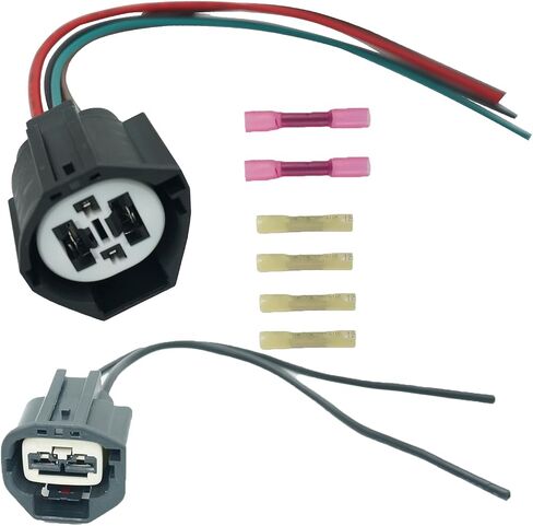 Cooling Fan Radiator Control Relay Module Connector Pigtail Wiring Harness Plug Fit Ford F-150 Focus Fusion Mustang Escape Taurus Lincoln MKZ MKX Mercury Milan Replace# 9U2Z14S411LB WPT-1361 in Saudi Arabia