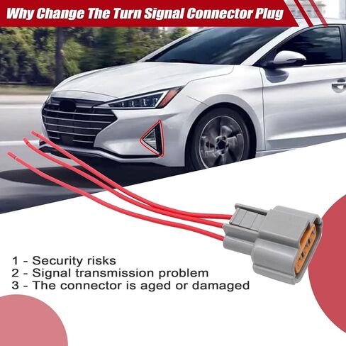 Priprilod Turn Signal Compatector توافق مع Hyundai Elantra 2019 2020 مجموعة ضوء الإشارة بدوره in Saudi Arabia
