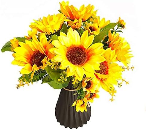 Houkiper Plastic vase, Vases for Flowers Ceramic Look Unbreakable Home Decoration Vase European Wedding for Home Decor, Living Room, Table, Home, Office Gray in Saudi Arabia
