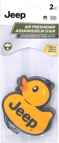Plasticolor 005721R01 Jeep Logo Rubber Duck Paper Air Freshener - 2 pack in Saudi Arabia