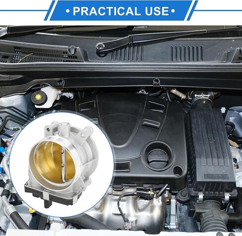Throttle Body Assembly Compatible for GMC Sierra 1500 6.2l 2014-2020, 87mm Aluminum Alloy Silver Tone Engine Throttle Body Actuator in Saudi Arabia