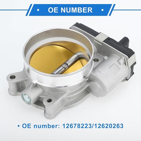 Throttle Body Assembly Compatible for GMC Sierra 1500 6.2l 2014-2020, 87mm Aluminum Alloy Silver Tone Engine Throttle Body Actuator in Saudi Arabia