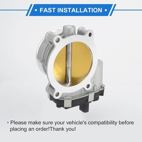 Throttle Body Assembly Compatible for GMC Sierra 1500 6.2l 2014-2020, 87mm Aluminum Alloy Silver Tone Engine Throttle Body Actuator in Saudi Arabia