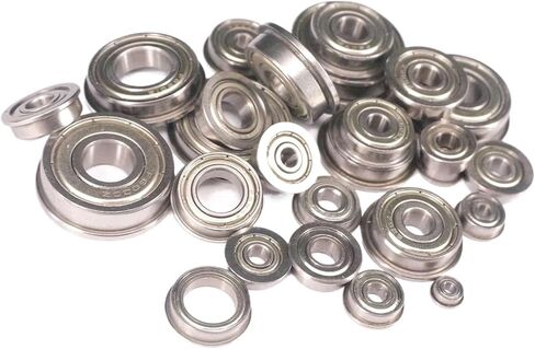 10pcs 7-12mm ABEC1 ABEC3 Metal Shielded Deep Groove Flanged Flange Bearing Trundle F698 699 607 609 63800 6900 608ZZ(ABEC1,10PCS_F6900ZZ 10X22X6MM) in Saudi Arabia