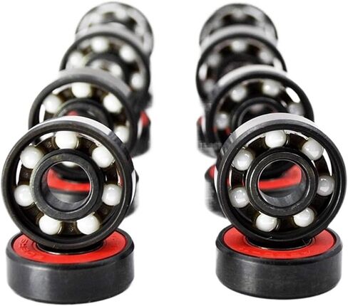 16pc 608 2RS محمل كرة سيراميك هجينة 8 * 22 * 7mm عالي السرعة التزلج التزلج على التزلج على الجليد in Kuwait