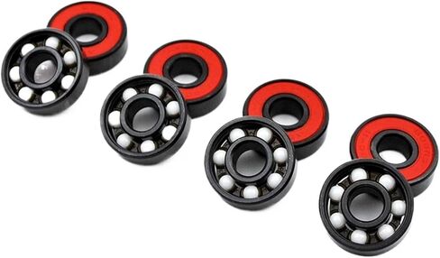 16pc 608 2RS محمل كرة سيراميك هجينة 8 * 22 * 7mm عالي السرعة التزلج التزلج على التزلج على الجليد in Kuwait