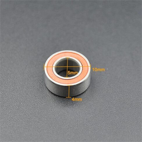 عالي السرعة الهجينة السيراميك محمل SMR105 من الفولاذ المقاوم للصدأ MR105 2RS 1050 5x10x4mm القطر الداخلي 5 مم (2pcs) in Saudi Arabia