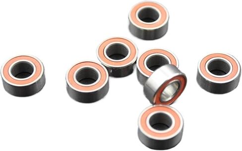 عالي السرعة الهجينة السيراميك محمل SMR105 من الفولاذ المقاوم للصدأ MR105 2RS 1050 5x10x4mm القطر الداخلي 5 مم (2pcs) in Saudi Arabia