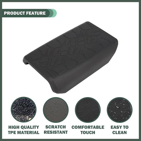 تغطية مسند ذراع وحدة التحكم المركزية Ford Bronco 2021 2022 2023 2/4 الباب استبعاد Bronco Sport ، TPE & Waterproof Car Cover ، وسادة مسند ذراعي ناعمة ، أسود ، أسود in Kuwait