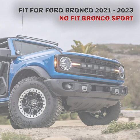 تغطية مسند ذراع وحدة التحكم المركزية Ford Bronco 2021 2022 2023 2/4 الباب استبعاد Bronco Sport ، TPE & Waterproof Car Cover ، وسادة مسند ذراعي ناعمة ، أسود ، أسود in Kuwait