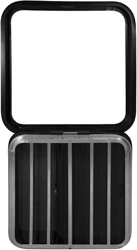 RecPro Horse Trailer Drop Down Feeder Windows | Radius Rounded Corner Design | Trim KIT NOT Included (24" x 20", 4 Windows) in Saudi Arabia