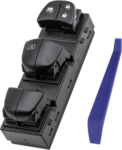 Master Power Window Switch Control Button Front Left Driver Side Compatible with Nissan Altima 2013-2018, Nissan Rogue 2014-2017, Replacement OEM 254013TA5A, 1S14450, DWS2104, 254014BA5A in Saudi Arabia