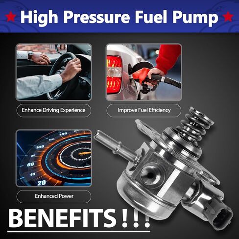 High Pressure Fuel Pump, Direct Injection Mechanical Fuel Pump Compatible with 2012-2016 Kia Soul 2012-2014 Rio 2014-2016 Forte 2013-2014 Hyundai Accent 2013-2015 Veloster 35320-2B220 in Saudi Arabia