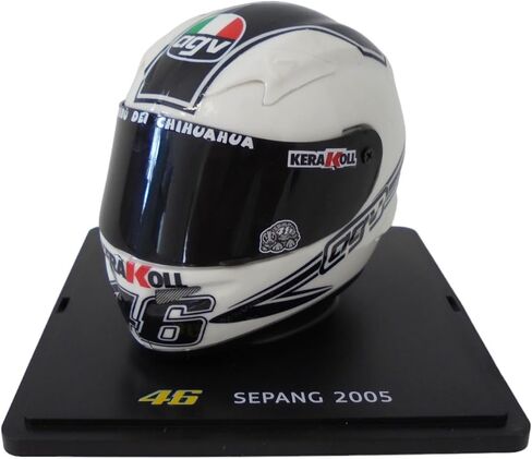 OPO 10 - Valentino Rossi Moto GP Sepang 1/5 Scale Helmet 2005 موسم متوافق مع Yamaha YZR -M1 - CR018 in Saudi Arabia