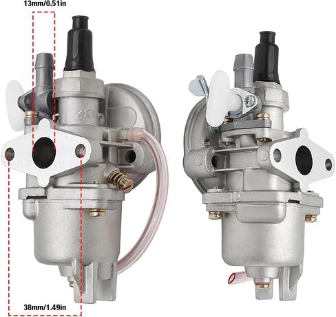 13mm Carburetor with 44mm Air Filter Replacement For 2 Stroke 43cc 47cc 49cc ATV 4 Wheel Off Road Vehicle Lawn Mower Scooter (Red) in Saudi Arabia