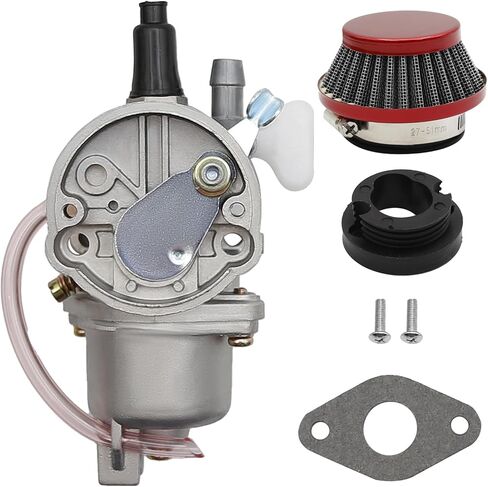 13mm Carburetor with 44mm Air Filter Replacement For 2 Stroke 43cc 47cc 49cc ATV 4 Wheel Off Road Vehicle Lawn Mower Scooter (Red) in Saudi Arabia