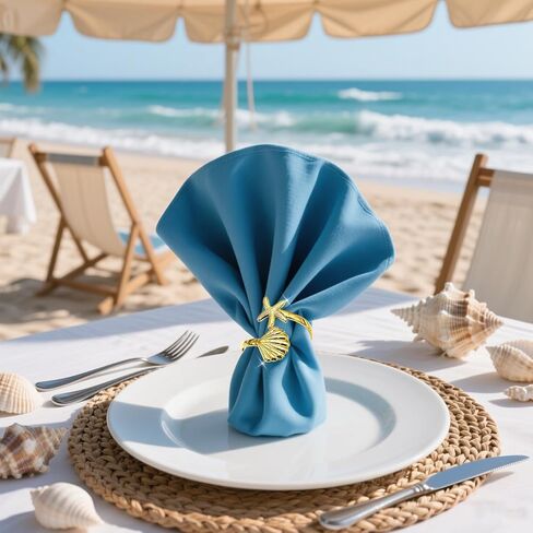 Napkin Rings Set of 24,Gold Leaf Napkin Rings Bulk for Party Decoration Dinning Table Everyday Family Gatherings - A Great Tabletop Decor(Gold) in Kuwait
