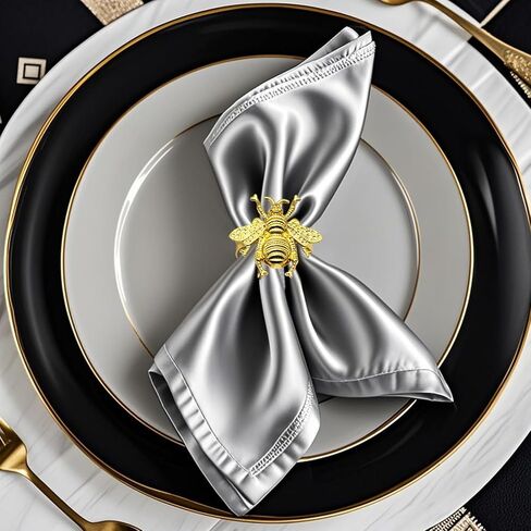 Napkin Rings Set of 24,Gold Leaf Napkin Rings Bulk for Party Decoration Dinning Table Everyday Family Gatherings - A Great Tabletop Decor(Gold) in Kuwait