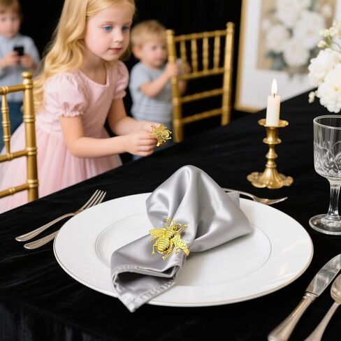 Napkin Rings Set of 24,Gold Leaf Napkin Rings Bulk for Party Decoration Dinning Table Everyday Family Gatherings - A Great Tabletop Decor(Gold) in Kuwait