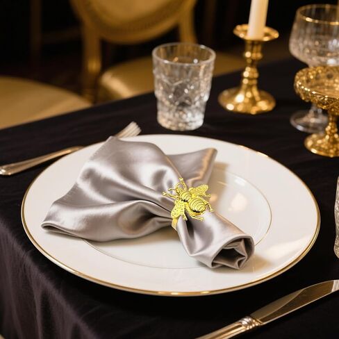 Napkin Rings Set of 24,Gold Leaf Napkin Rings Bulk for Party Decoration Dinning Table Everyday Family Gatherings - A Great Tabletop Decor(Gold) in Kuwait